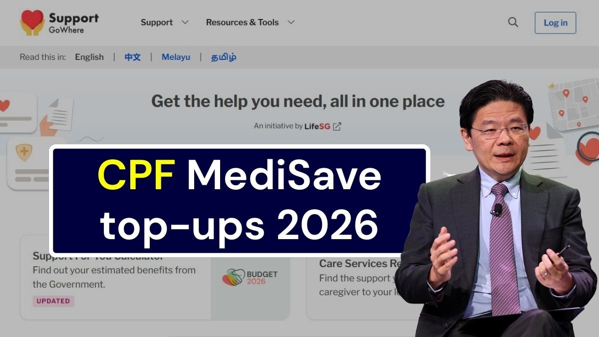 CPF MediSave top-ups 2026
