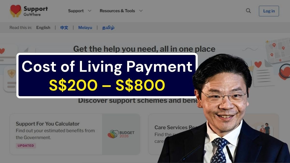 Cost of Living Payment S$200 – S$800